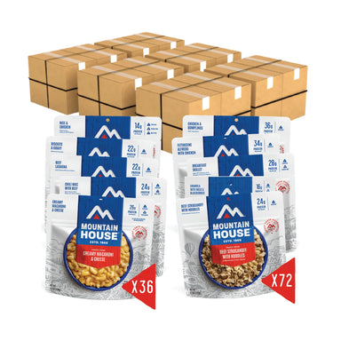 mountain house 6 month food storage boxes