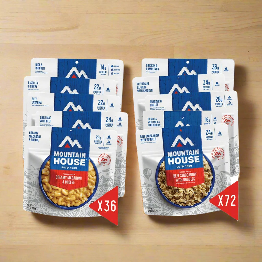 mountain house 6 month food supply details