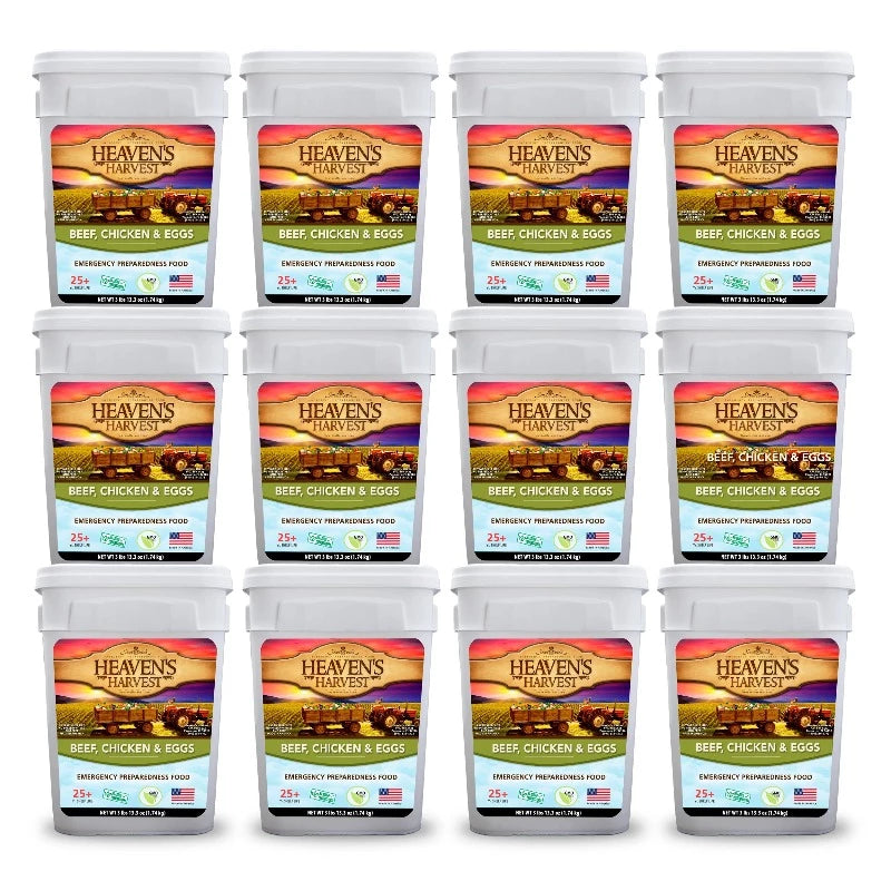 12 Pack of Protein Emergency Food Storage