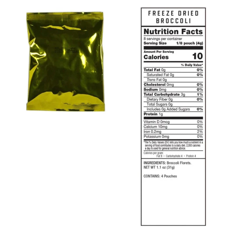 ReadyWise Nutrition Freeze Dried Broccoli