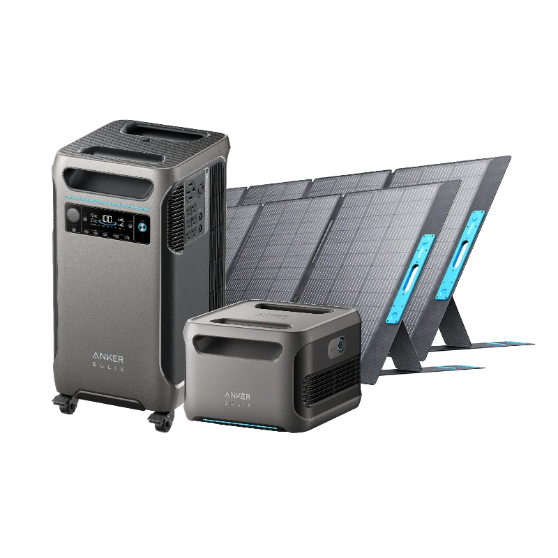 Anker Solix F3800 portable power station expansion battery 2 solar