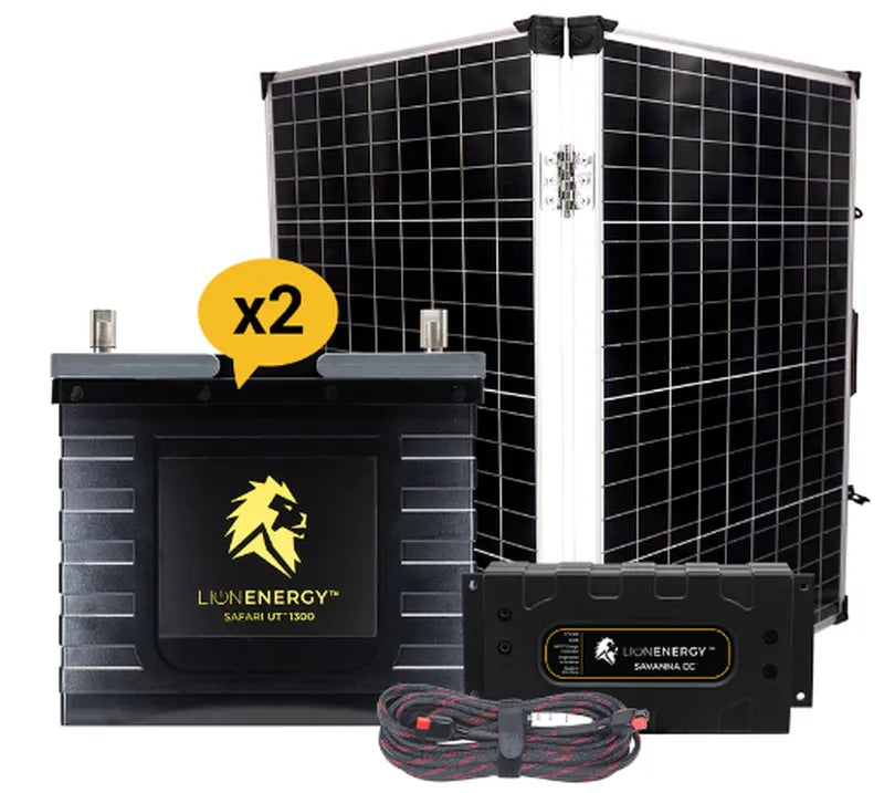 lithium Battery plus solar panel