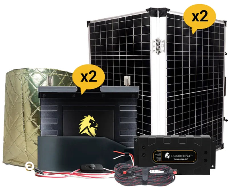 lithium battery filter solar storage plus savanna plus inverter plus warmer 2x