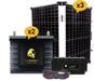 lithium Battery plus solar panel plus warmer 3x