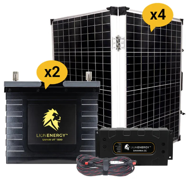 lithium Battery plus solar panel plus warmer 4x