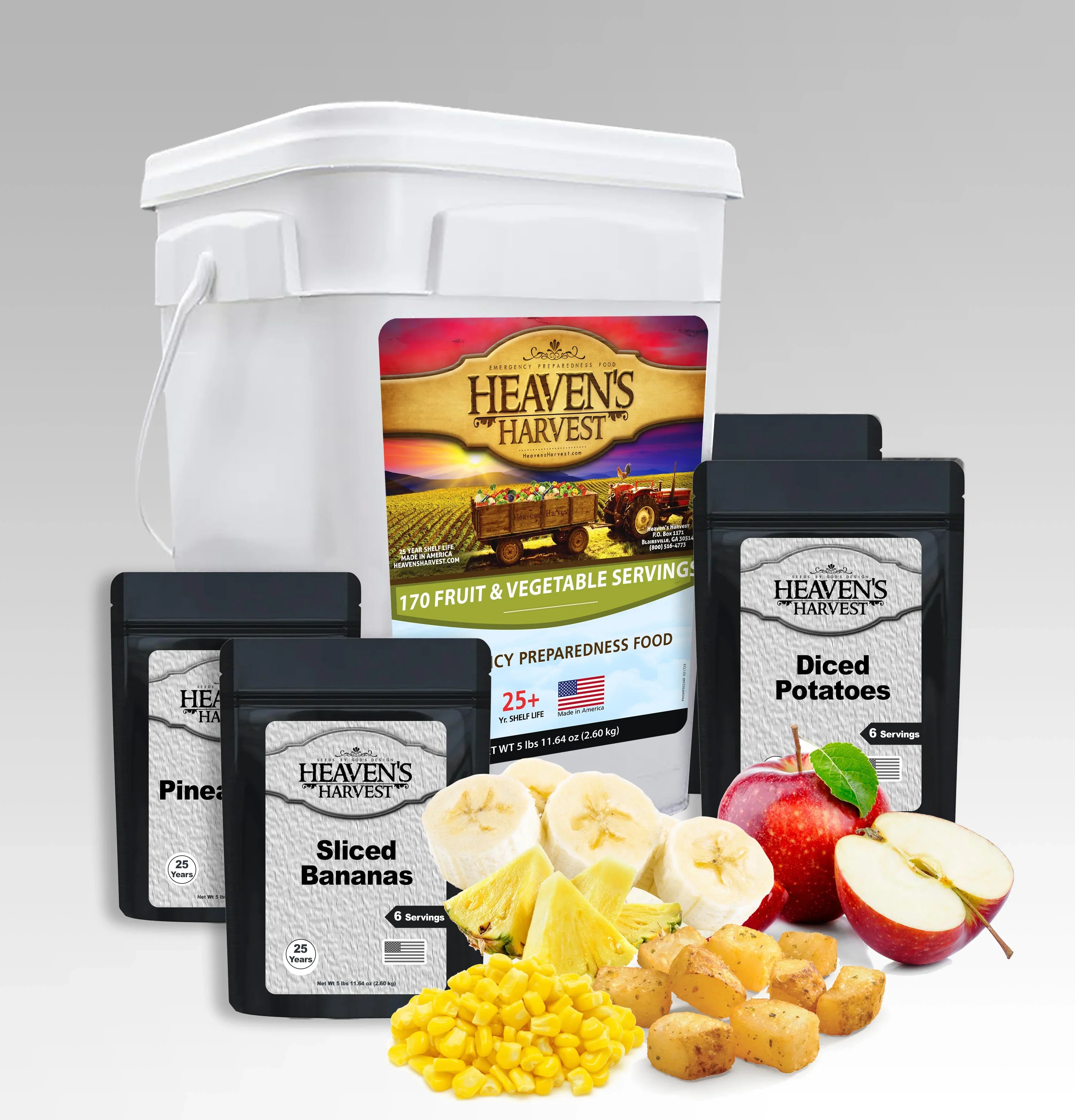 Heaven's Harvest 3 Month Supplemental Emergency Fruit & Vegetables