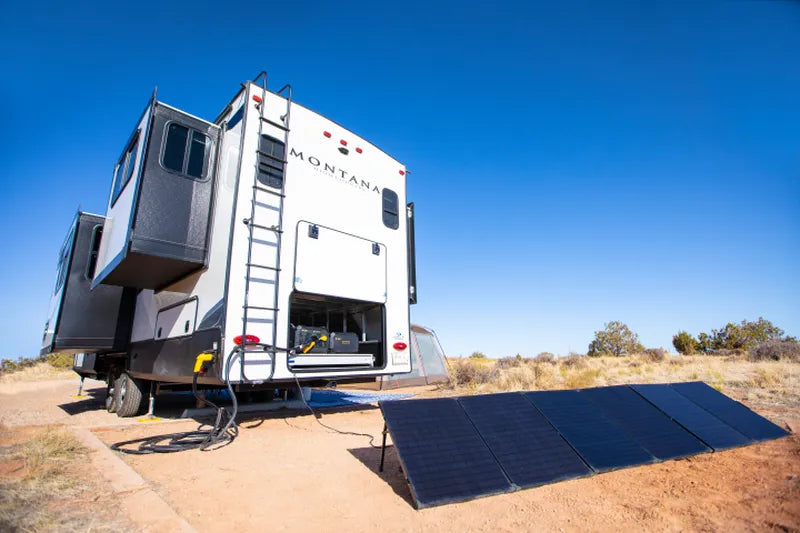 portable generator solar rv view