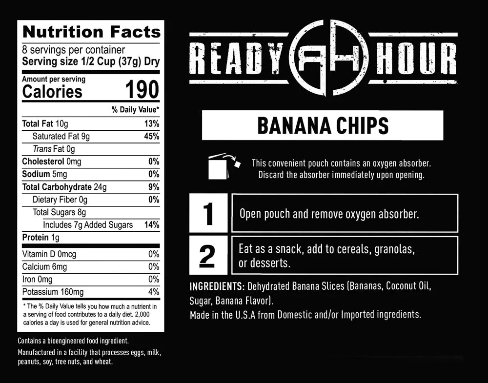 Ready Hour Emergency Food Supply-banana