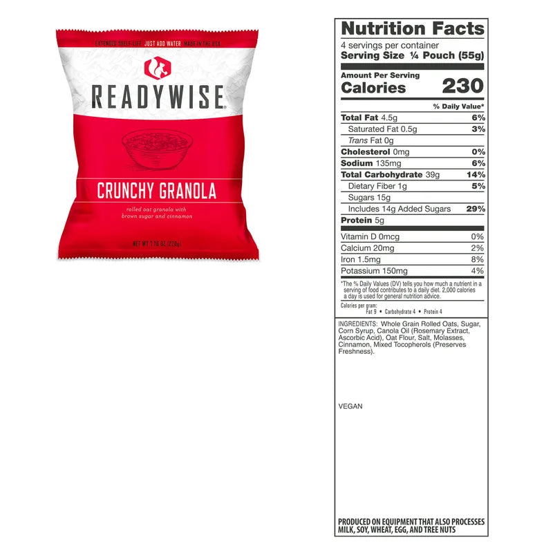 ReadyWise 360 Servings Entrée Food Supply