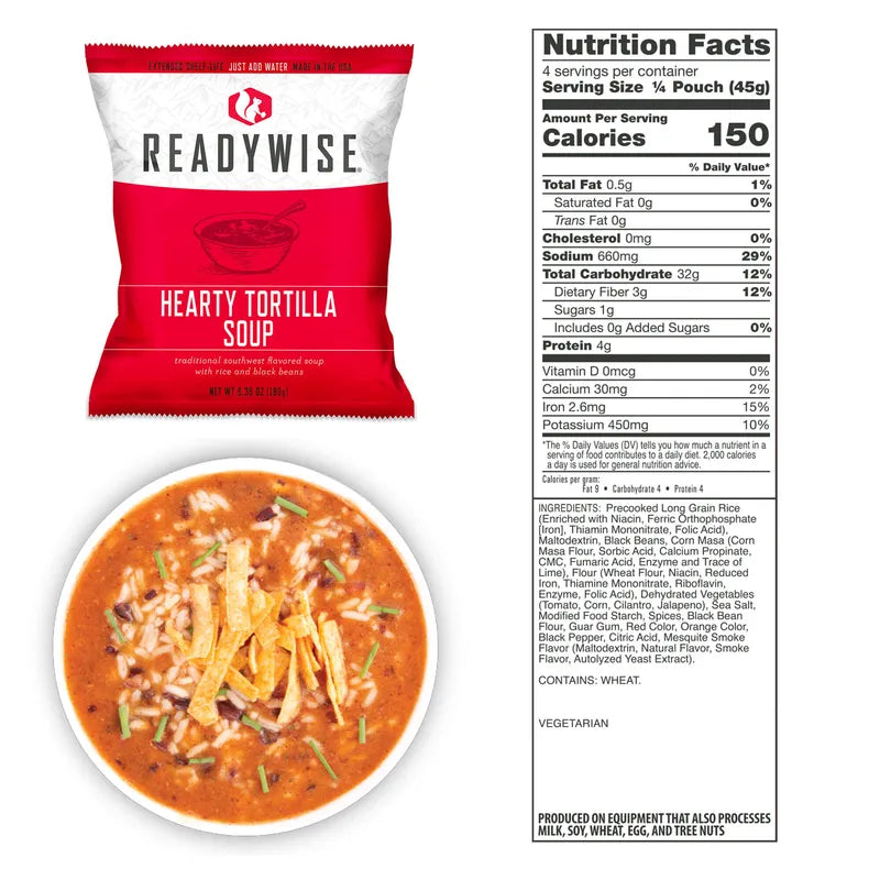 ReadyWise 360 Servings Entrée Food Supply