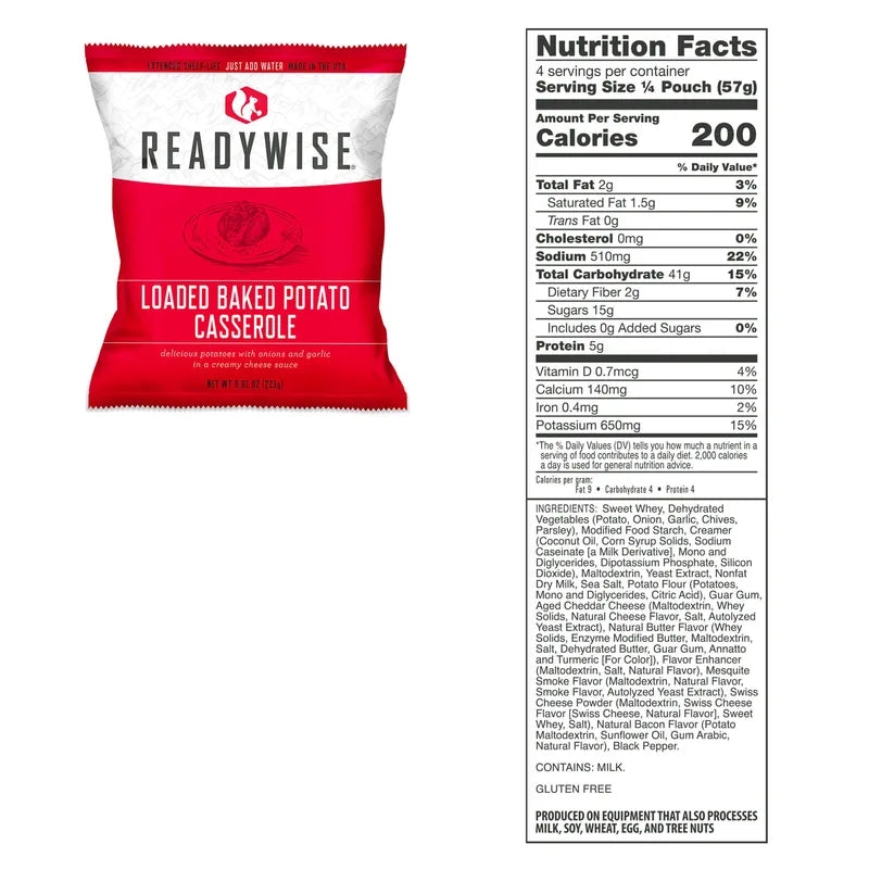 ReadyWise 1,440 Servings Entrée Food Supply