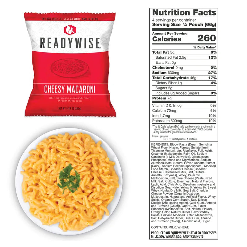 ReadyWise 4,320 Servings Entrée Food Supply