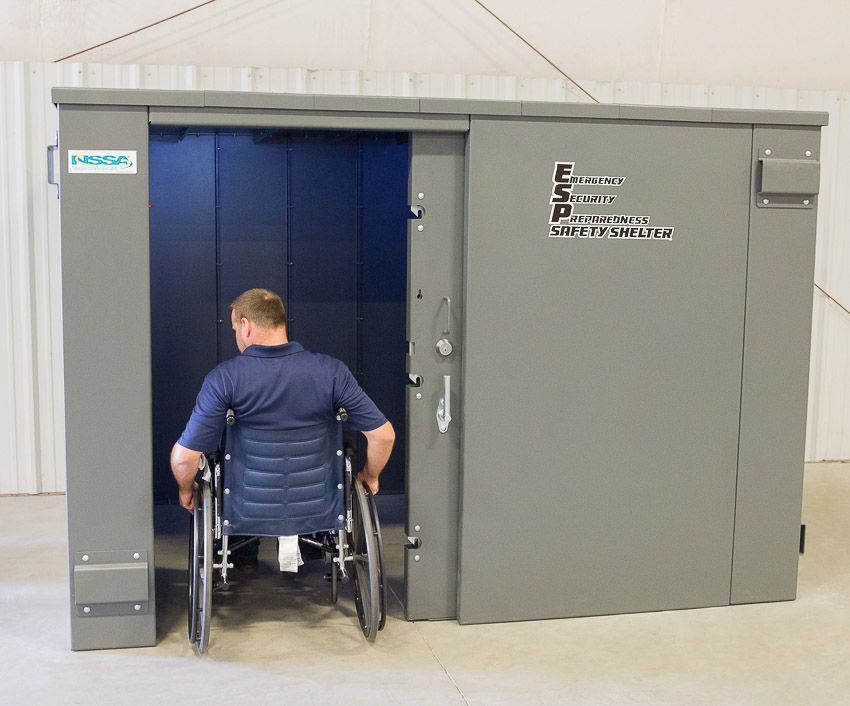 Swisher ESP Wheelchair Accessible Safety Shelter - 20 person